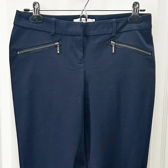 Ricki’s Slim Fit Pants Zip Pocket  Moto Stretch Micro Twill Navy Blue Size 2 - Picture 5 of 15
